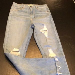 Levi’s Mile High Distressed Super Skinny Jeans